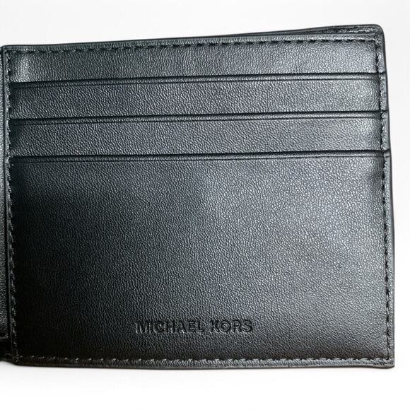 Michael Kors 86F2SMNF5B Jet Set Slim Billfold Black Men's Wallet NWOB - Picture 3 of 4